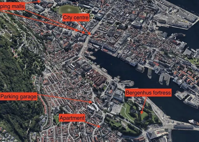 Apartment Renovated Jan 24 - Queen Beds - Behind Bryggen Bergen